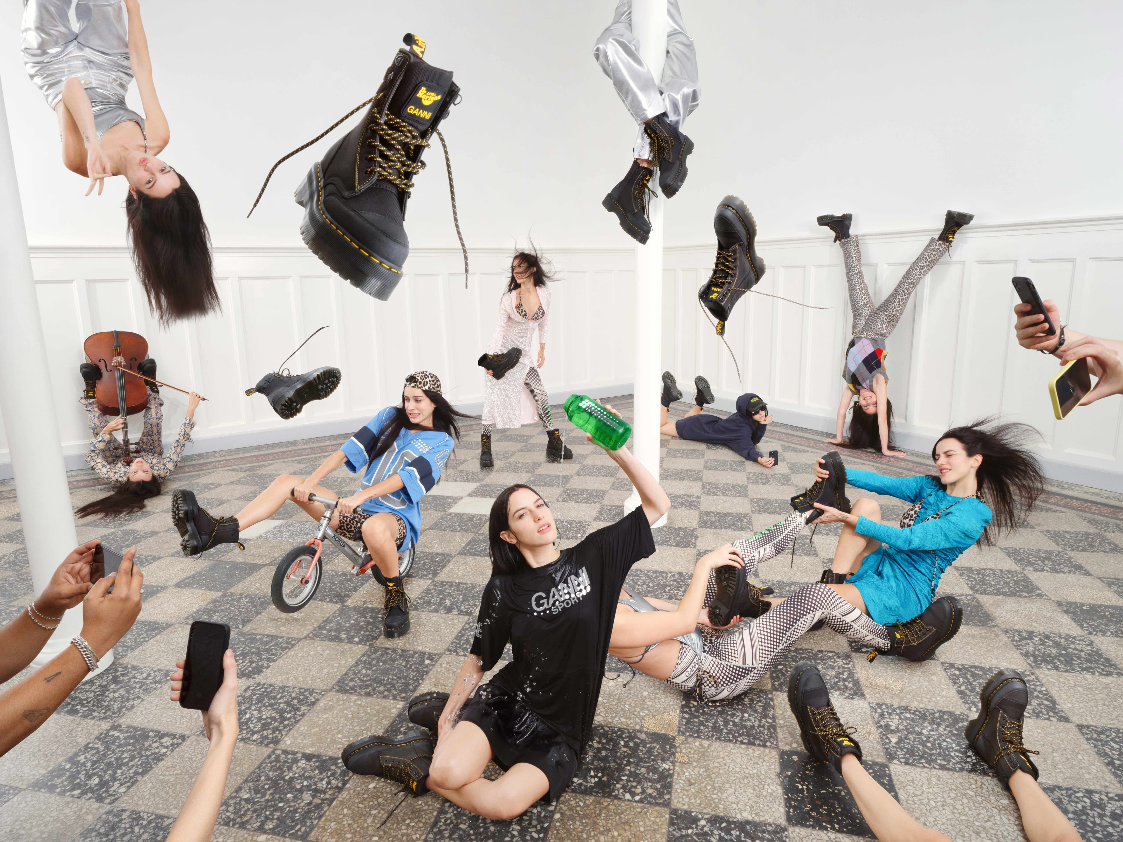 Photography by Grant James Thomas and Oklou for GANNI and Dr. Martens. Concept and art direction by me with Moon International.