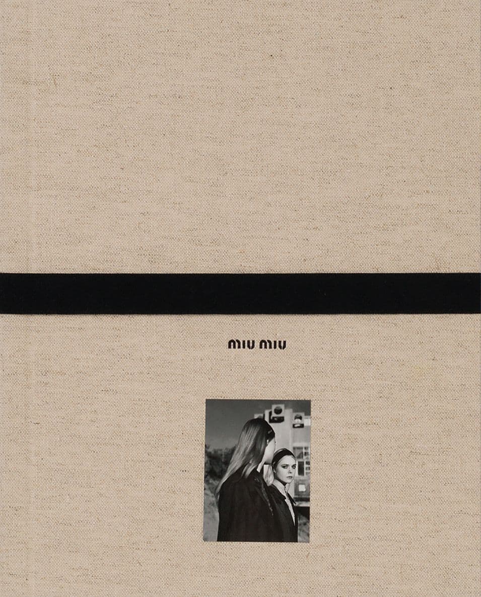 Catalog design for Miu Miu Spring Summer. Designed at Giovanni Bianco.
